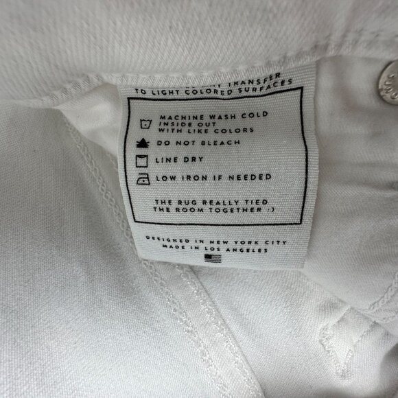 AYR All Year Round Vintage Flare Leg Jeans Mid Rise Womens Size 26 White - Picture 6 of 14